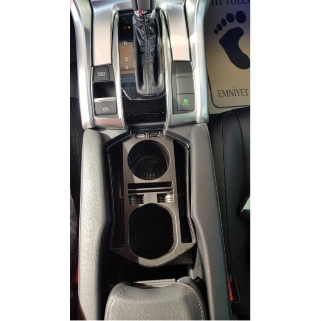CIVIC FC5 2016-2020 IÇIN UYUMLU USB PORTLU ORTA KONSOL KUTUSU SIYAH 