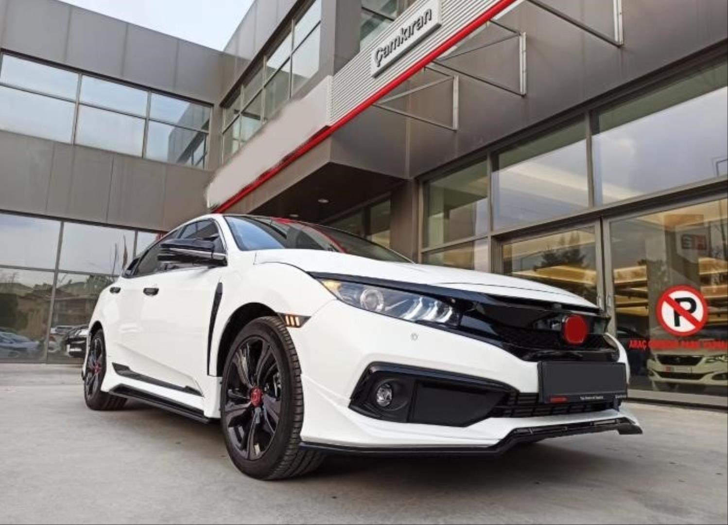 CIVIC FC5 2019+ MAKYAJLI KASA için ÖN TAMPON MUGEN ÖN EK