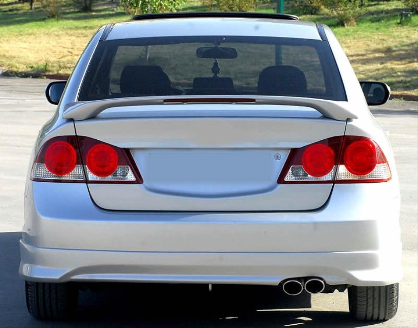 CIVIC FD6 2006-2012 IÇIN UYUMLU ISIKLI SPOILER (BOYASIZ)