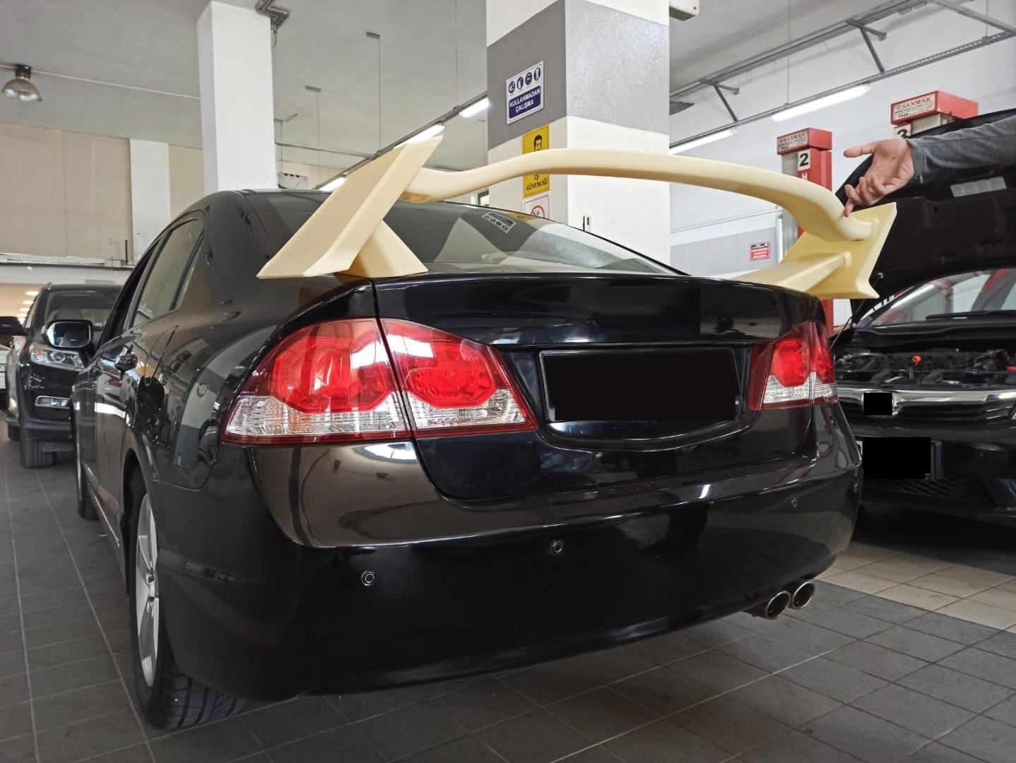 CIVIC FD6 2006-2012 IÇIN UYUMLU TYPER SPOILER (BOYASIZ)