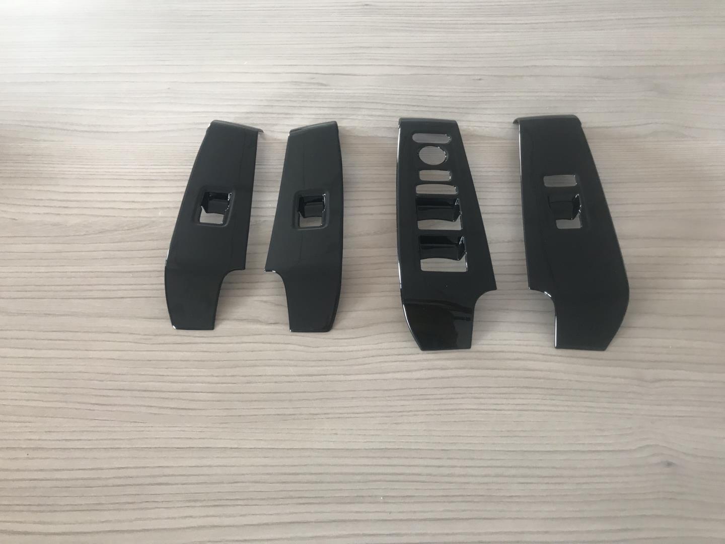 CIVIC FE1 2022 IÇIN UYUMLU  CAM DUGME KAPLAMA - PIANO BLACK 