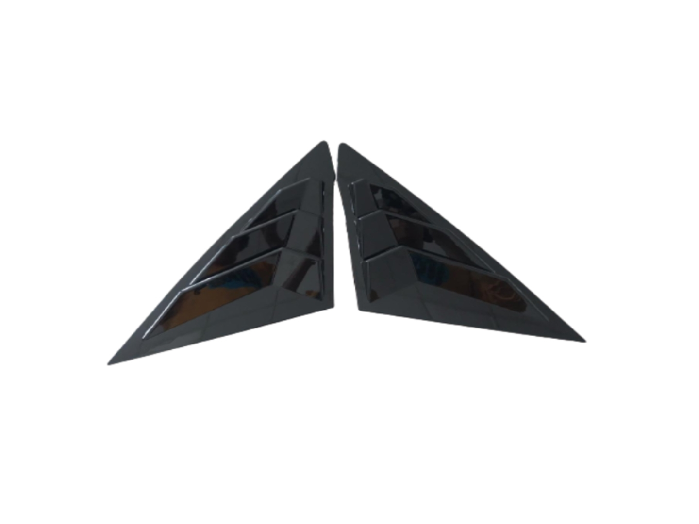 CIVIC FE1 2022 IÇIN UYUMLU  KELEBEK CAM KAPLAMA - PIANO BLACK