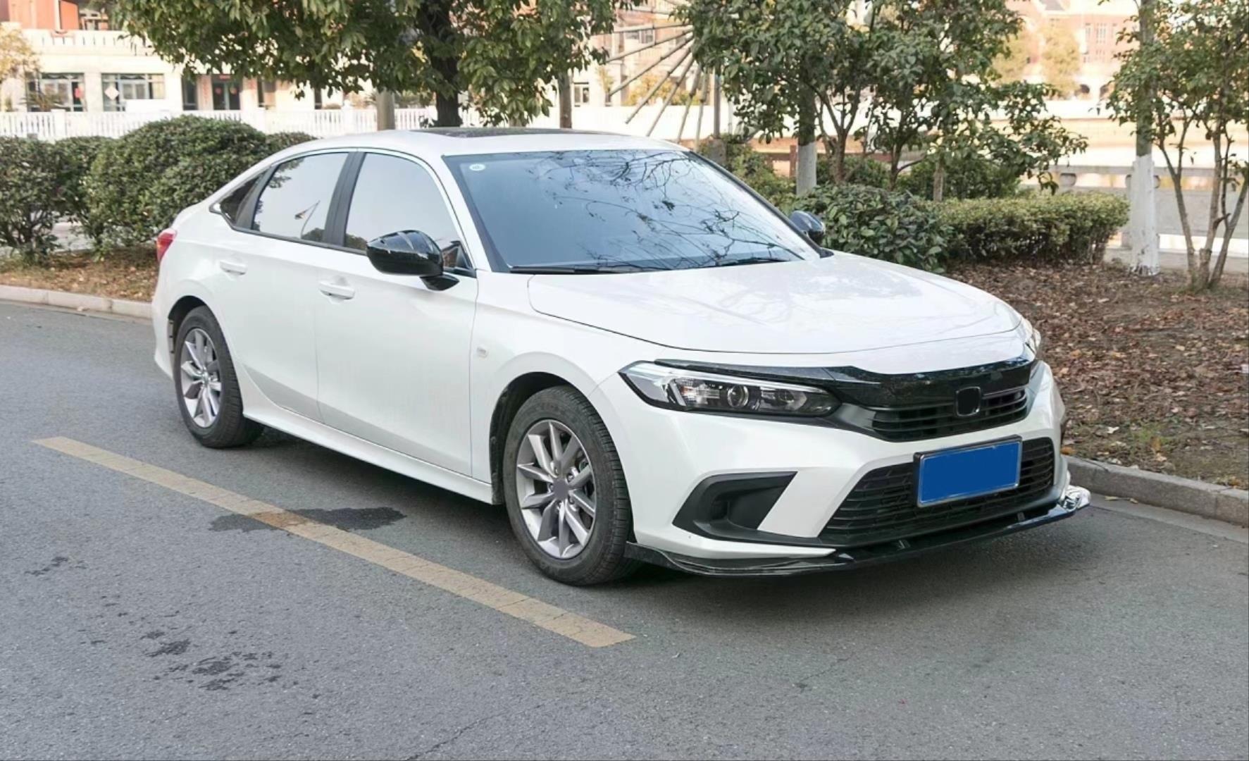 CIVIC FE1 2022 IÇIN UYUMLU  PIANO BLACK ÖN LIP (PARLAK SIYAH-3 PARÇA) 