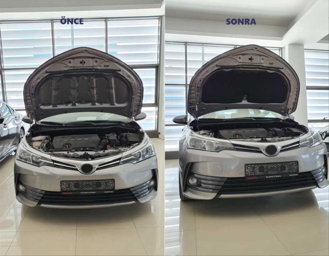 COROLLA 2014-2018 IÇIN UYUMLU KAPUT IZOLATÖRÜ