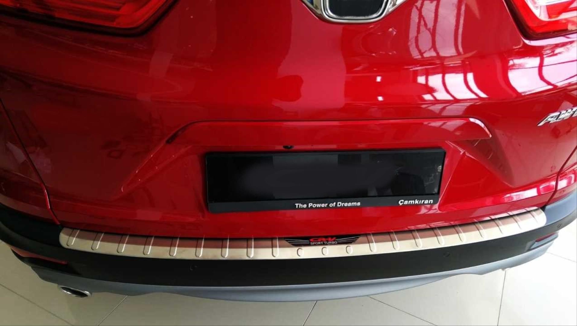 CR-V 2018-2019 IÇIN UYUMLU ARKA TAMPON ÜST KAPLAMASI 