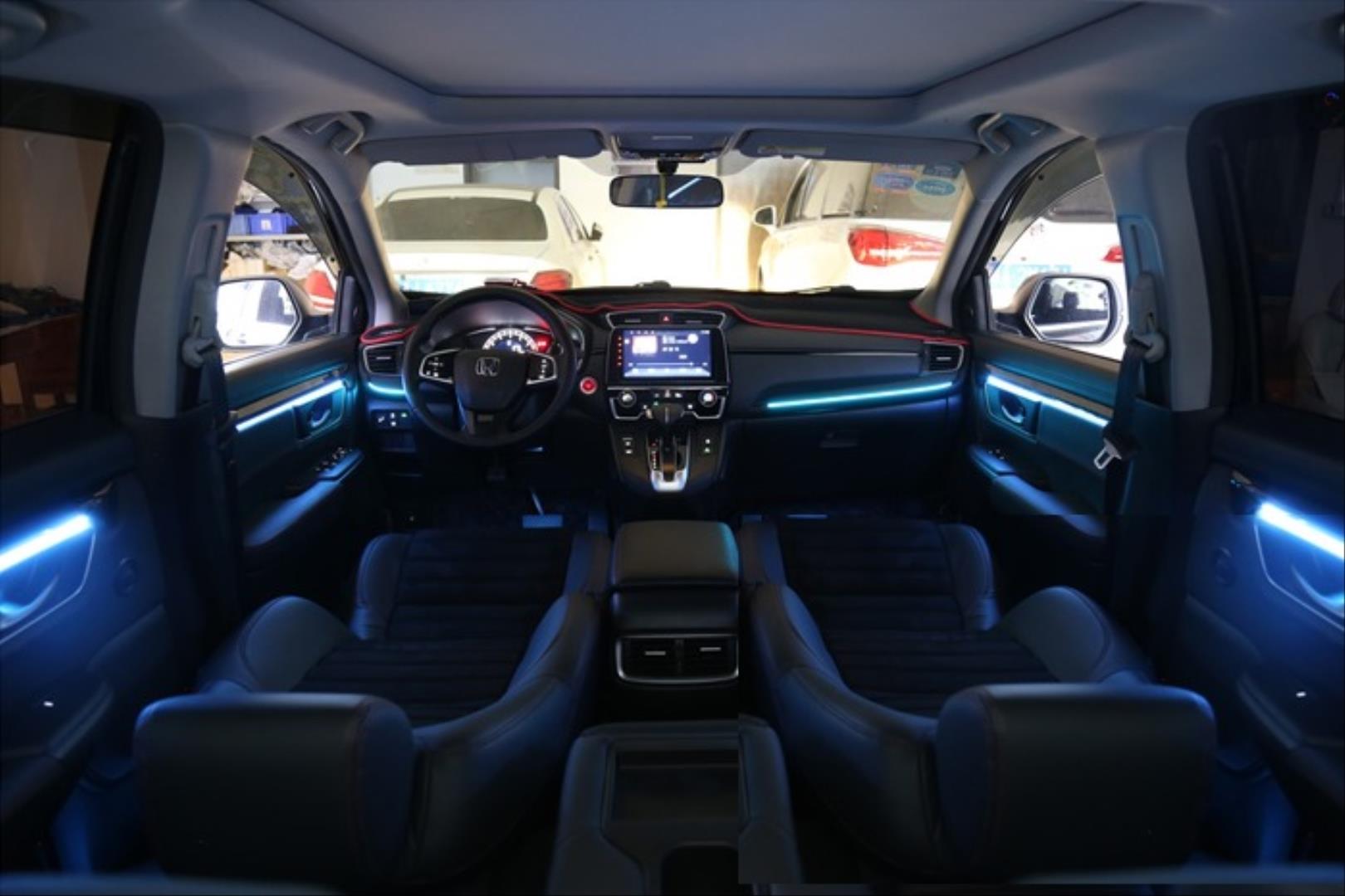 CR-V 2018+ IÇIN UYUMLU AMBIANS AYDINLATMA SET - 64 RENK  (KARBON KAPLAMA RENK) 