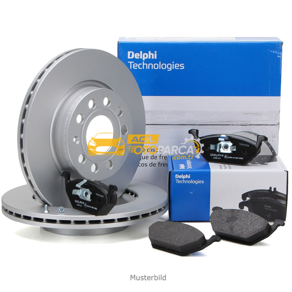 DELPHİ Audi A3 1997 - 2003 Arası Ön Fren Disk Ve Balata Takımı Delphi Marka