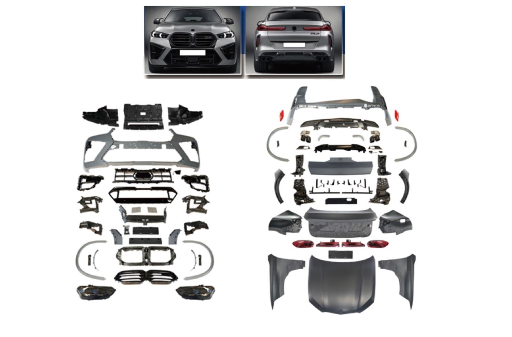 E71 X6 İÇİN G06  X6M FACELIFT BODY KIT