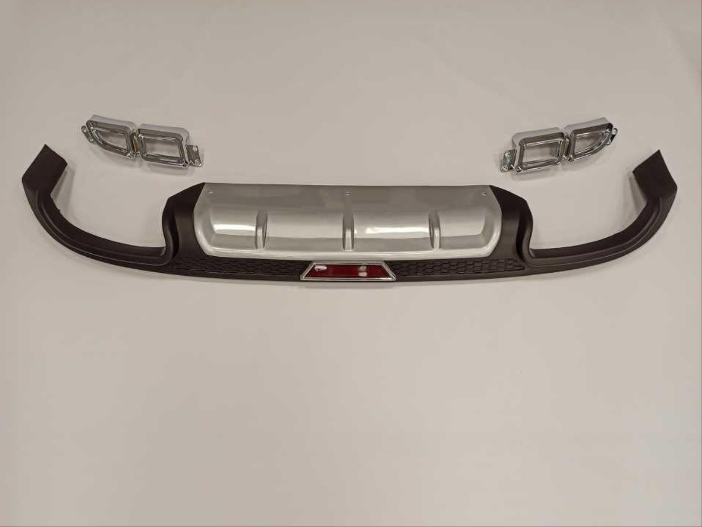 ELANTRA 2016-2019 IÇIN UYUMLU 4 EGZOZ SILVER DIFÜZÖR REFLEKTÖRLÜ