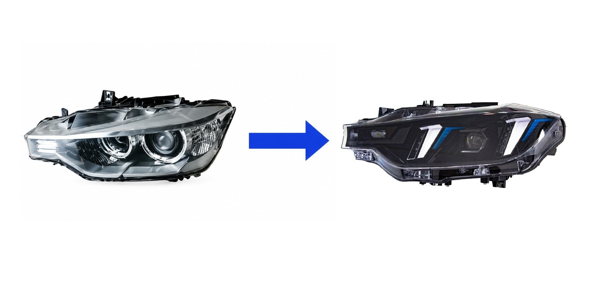 F30 3 SERİSİ MAKYAJSIZ KASA LAZER FAR(XENON İÇİN 2013-2015)