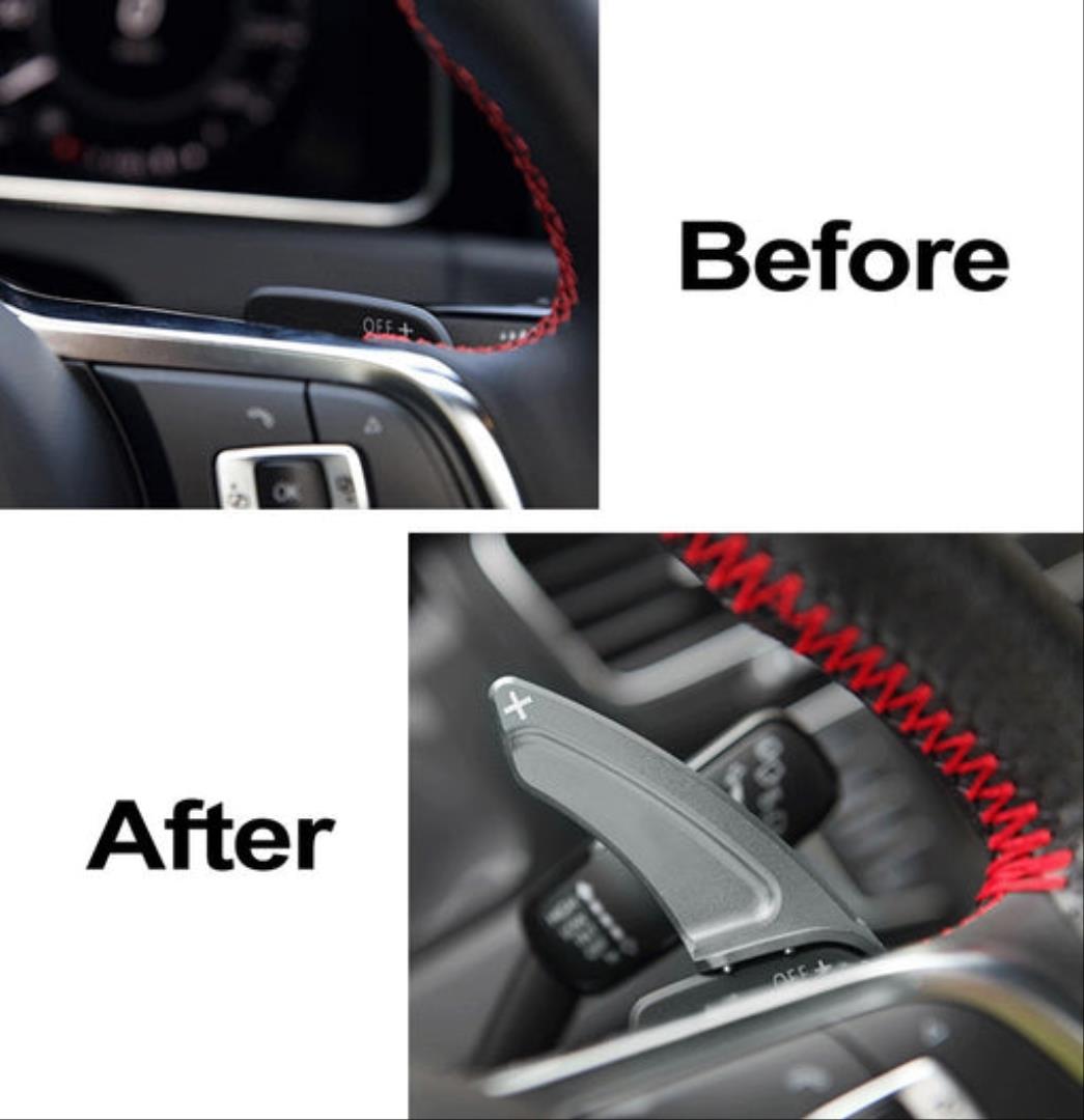 GOLF 7 & TIGUAN 2017+   IÇIN UYUMLU  PADDLE SHIFT - SILVER 