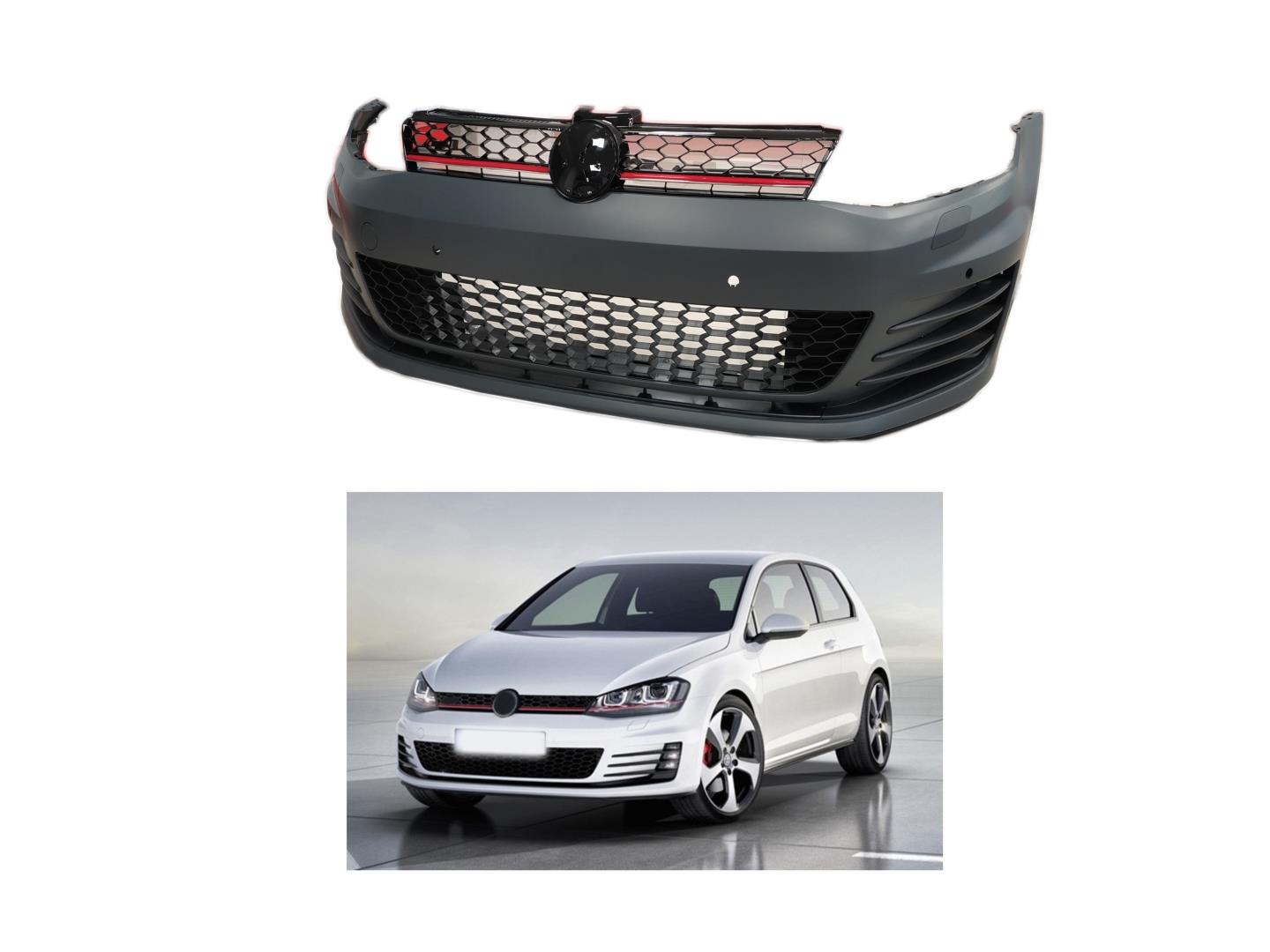 GOLF 7 2013-2017 IÇIN UYUMLU GTI ÖN TAMPON VE PANJUR SETI