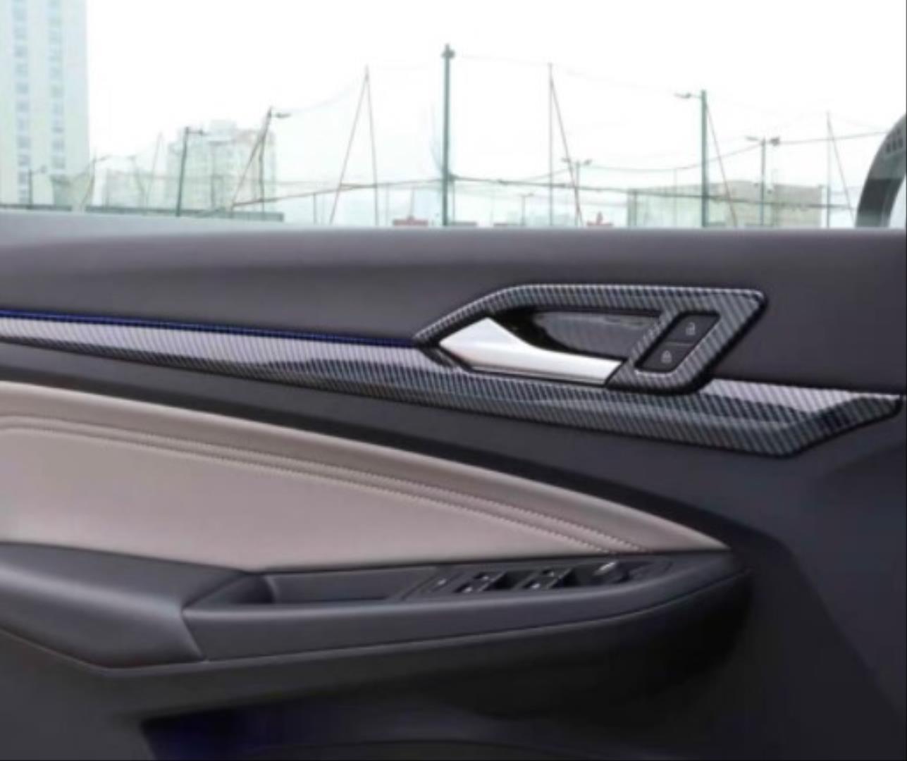 GOLF 8 IÇIN UYUMLU IC KAPI ACMA KOLU KAPLAMA - KARBON