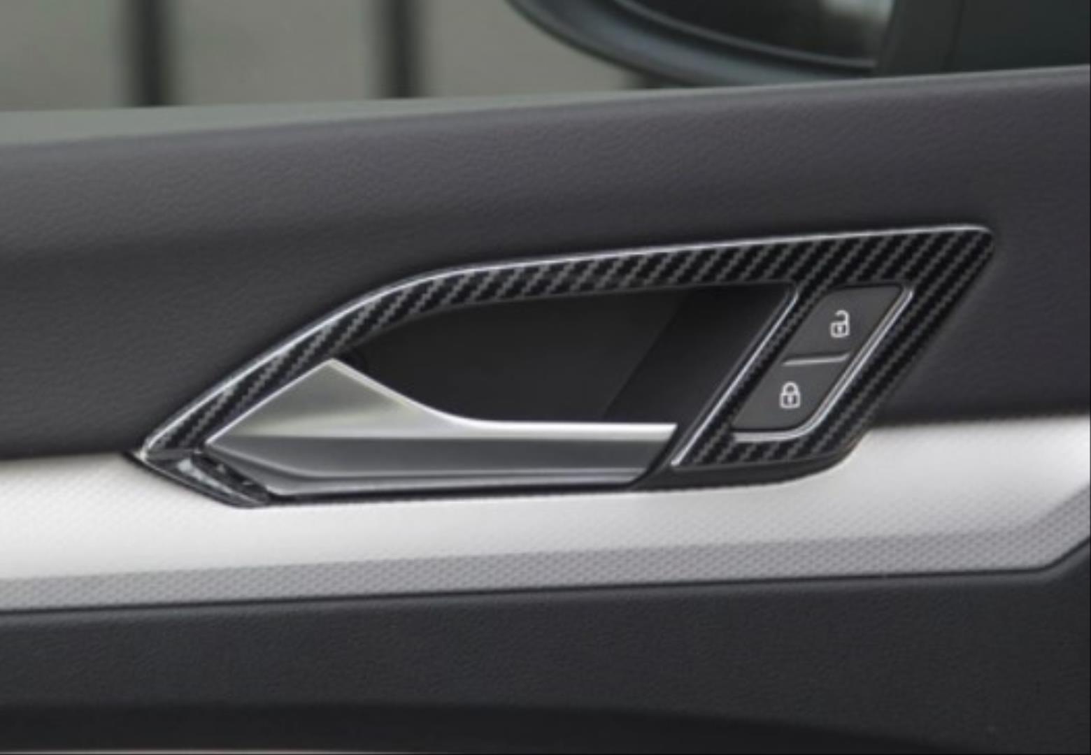 GOLF 8 IÇIN UYUMLU IC KAPI ACMA KOLU KAPLAMA - KARBON