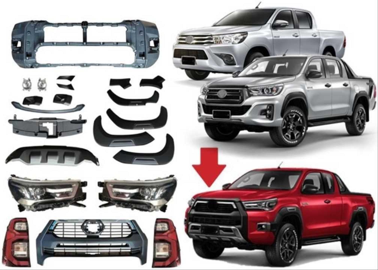 HILUX REVO 2016-2020 IÇIN 2021+ ROCCO DÖNÜSÜM FAR&STOP DAHIL (FULL FACELIFT)  