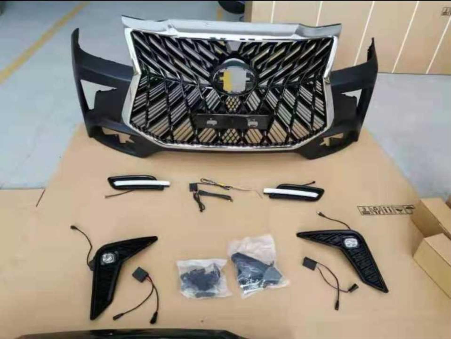 HILUX VIGO (2012-2015) IÇIN UYUMLU LEXUS ÖN TAMPON+PANJUR