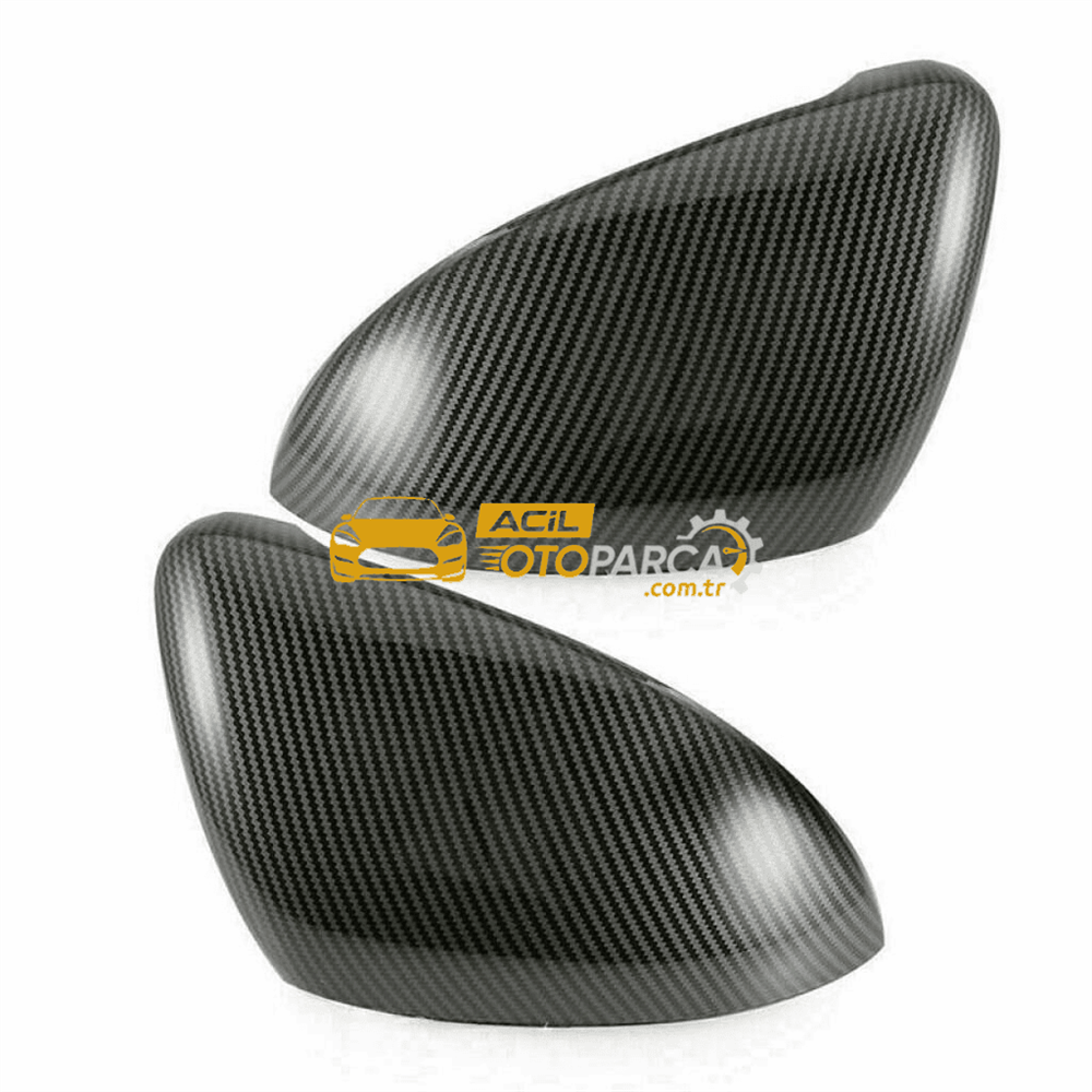 İTHAL Volkswagen Golf 8 2020 Model Sonrası Sağ ve Sol Takım Dikiz Ayna Kapağı Karbon Kaplama