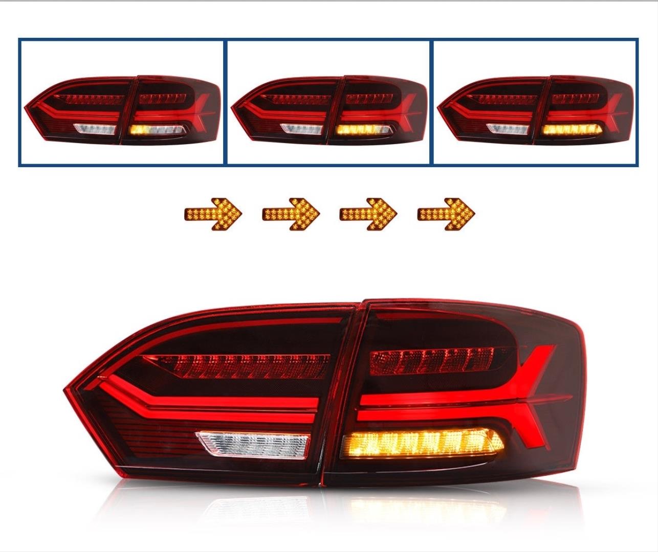 JETTA 2012-2018 IÇIN UYUMLU LED STOP (AUDI STIL) 