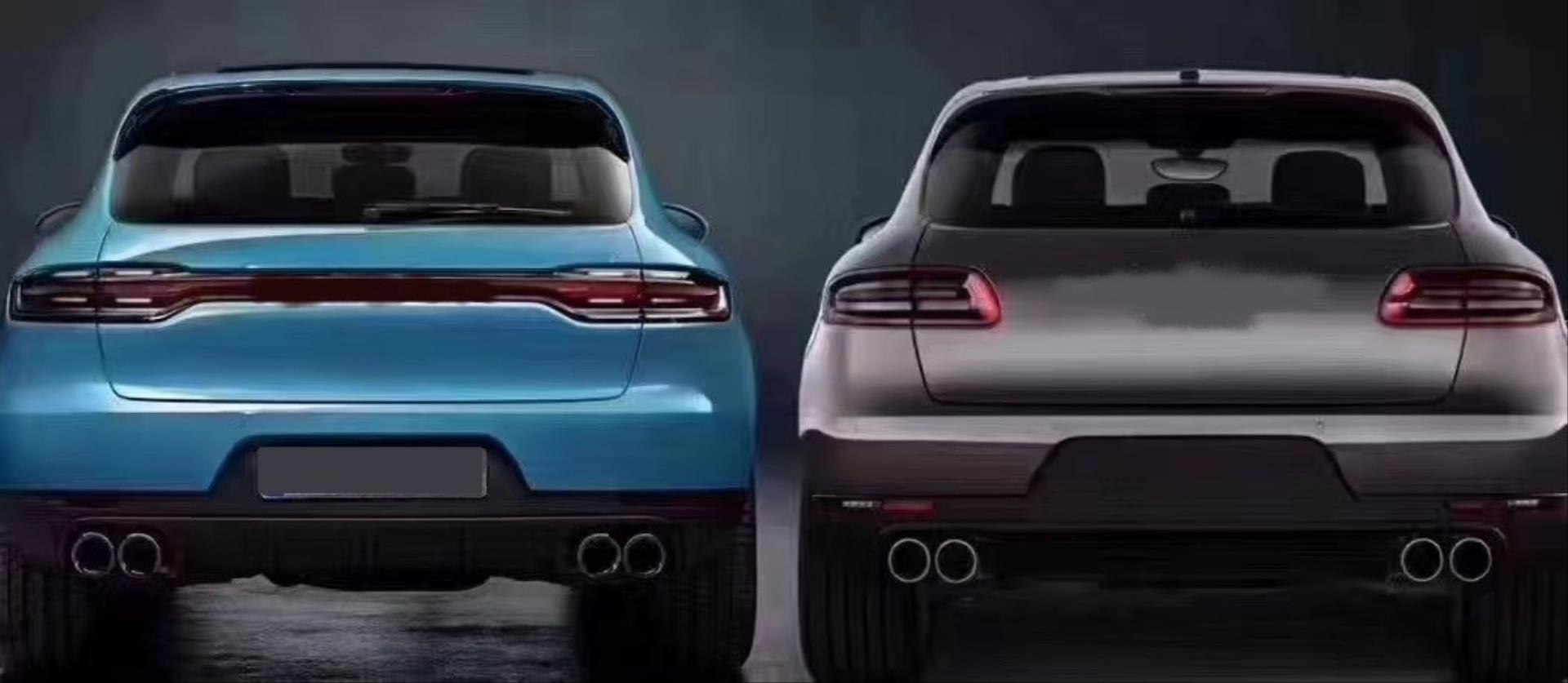 MACAN 2014-2018IÇIN UYUMLU BAGAJ KAPAGI VE LED STOP 2018 + GÖRÜNÜM FACELIFT -  KIRMIZI 