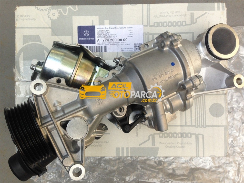 Mercedes Benz C Serisi W205 C180 (274 Motor) Devirdaim (Su Pompası) Orjinal (A2742000800 / 2742001407)