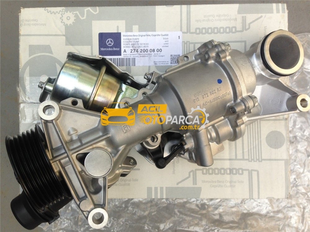 Mercedes Benz C Serisi W205 C250 (274 Motor) Devirdaim (Su Pompası) Orjinal (A2742000800 / 2742001407-2)