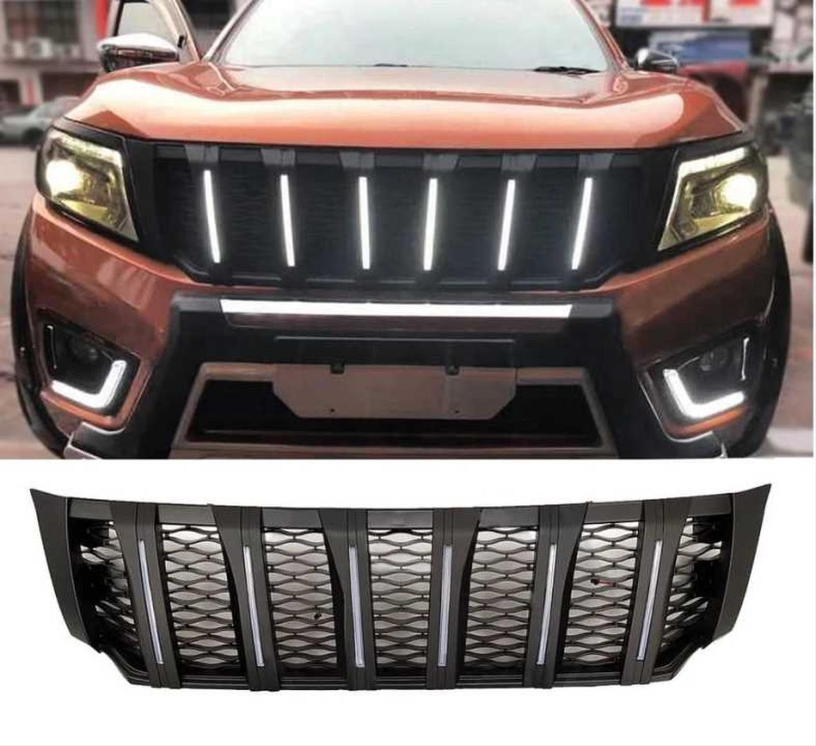 NAVARA NP300 (2015-2020) IÇIN UYUMLU  LEDLI PANJUR- SIYAH