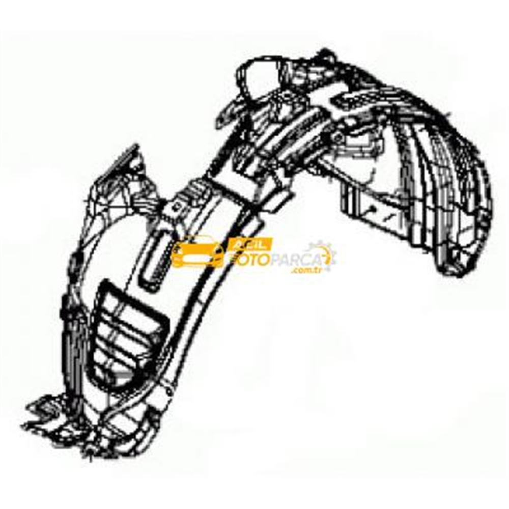 Nissan Juke Ön Çamurluk Davlumbazi Sol 2011-2013