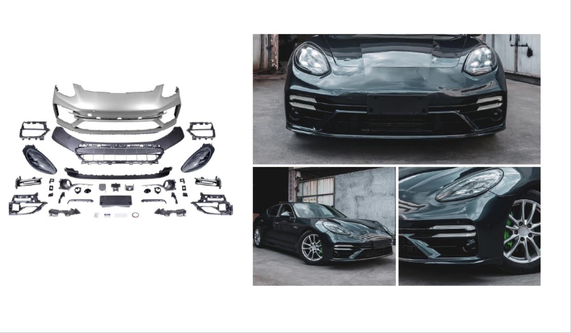 PANAMERA 2011-2013 IÇIN FULL FACELIFT 2018 TURBO S   BODY KIT (Farlar Dahil)   