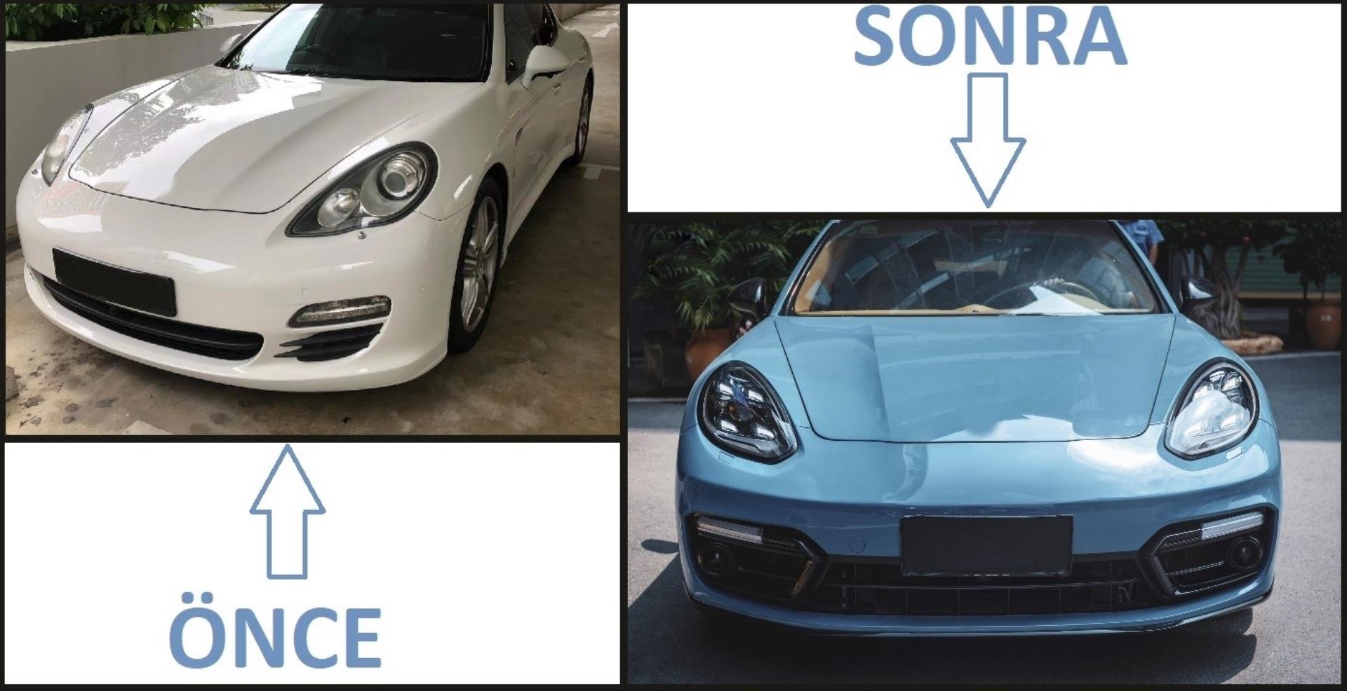 PANAMERA 2011-2013 IÇIN FULL FACELIFT 2018 GTS  BODY KIT (Farlar Dahil)  