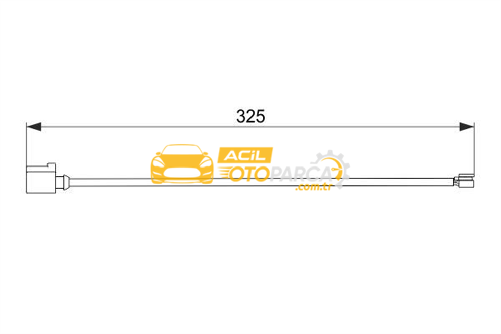 Porsche BOSCH 1987474567 | Fren Balata Kablosu On 10-Touareg *O.Sıp*