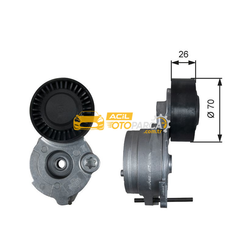 Porsche GATES T39333 | Alternatör Gergi Kütüğü (VW Touareg 3.0 V6 TDI 10-18 / Audi A4-A5-A6 3.0 TDI 10-17)