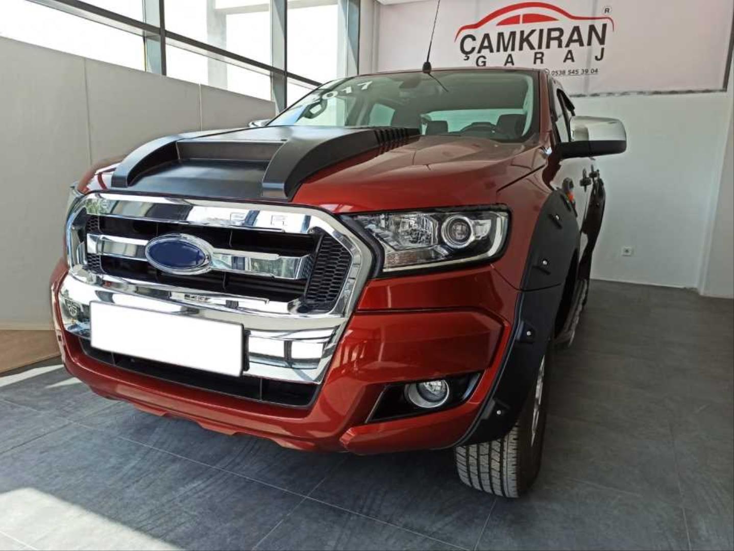 RANGER IÇIN UYUMLU 2012-2016 ÖN SIS ÇERÇEVESI KAPLAMA SIYAH KALIN  