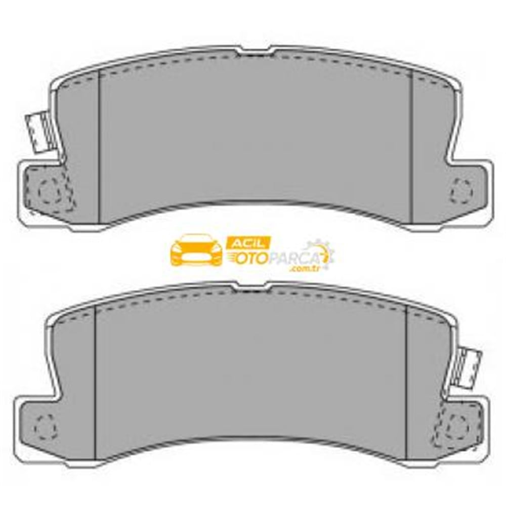 Toyota Corolla Arka Fren Balatasi Di̇sk Takim 2000-2002