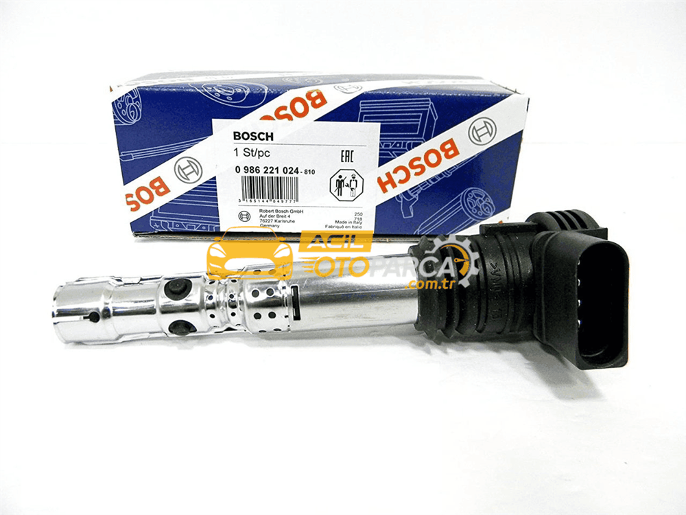 Volkswagen BOSCH 0986221024 | Volkswagen Passat 2001-2005 Model Arası 1.8 T AWT Motor Ateşleme Bobini