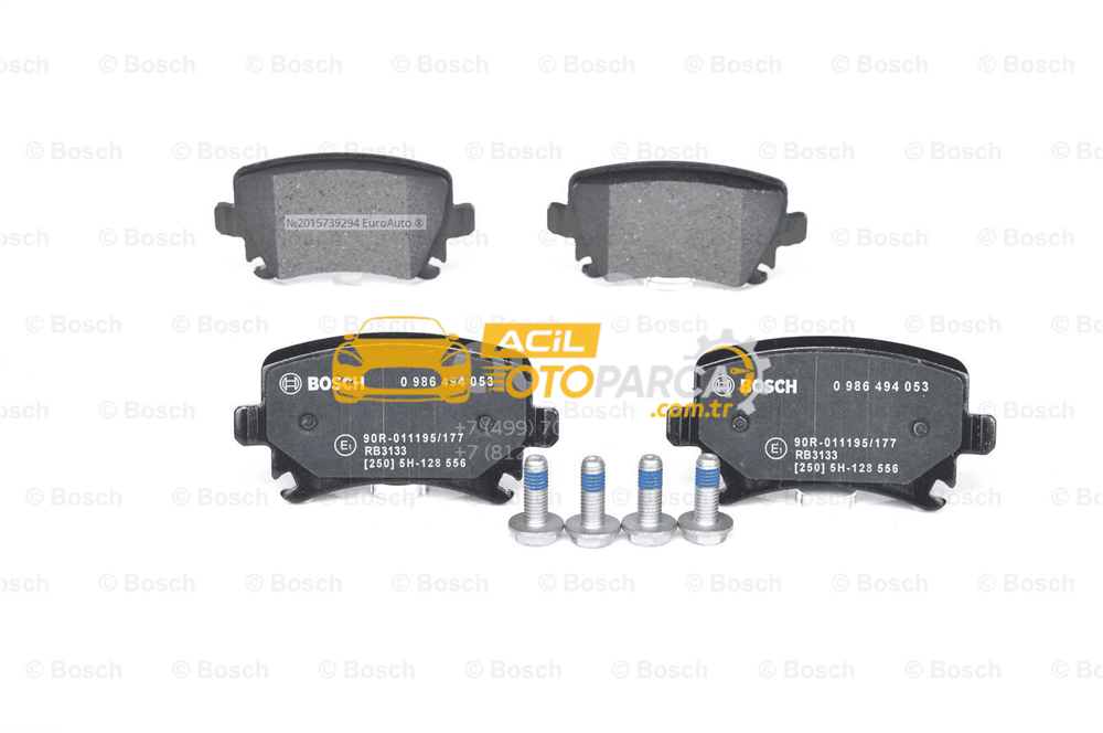 Volkswagen BOSCH 0986495453 | Volkswagen Passat 2006-2010 Arka Balata Takımı