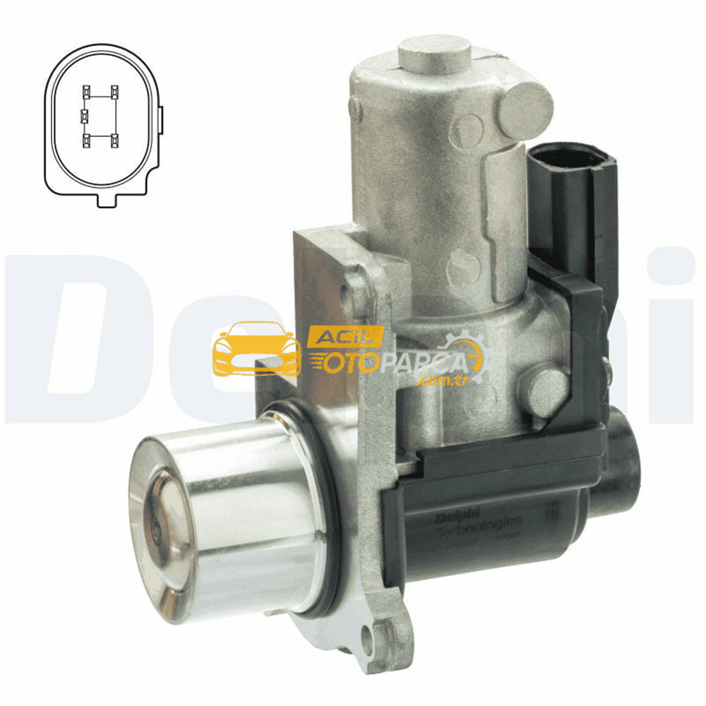 Volkswagen DELPHI EG10427-12B1 | EGR Valfi 04-Caddy-Passat-Golf.V-Oct-A3 1.9-2.0Tdi