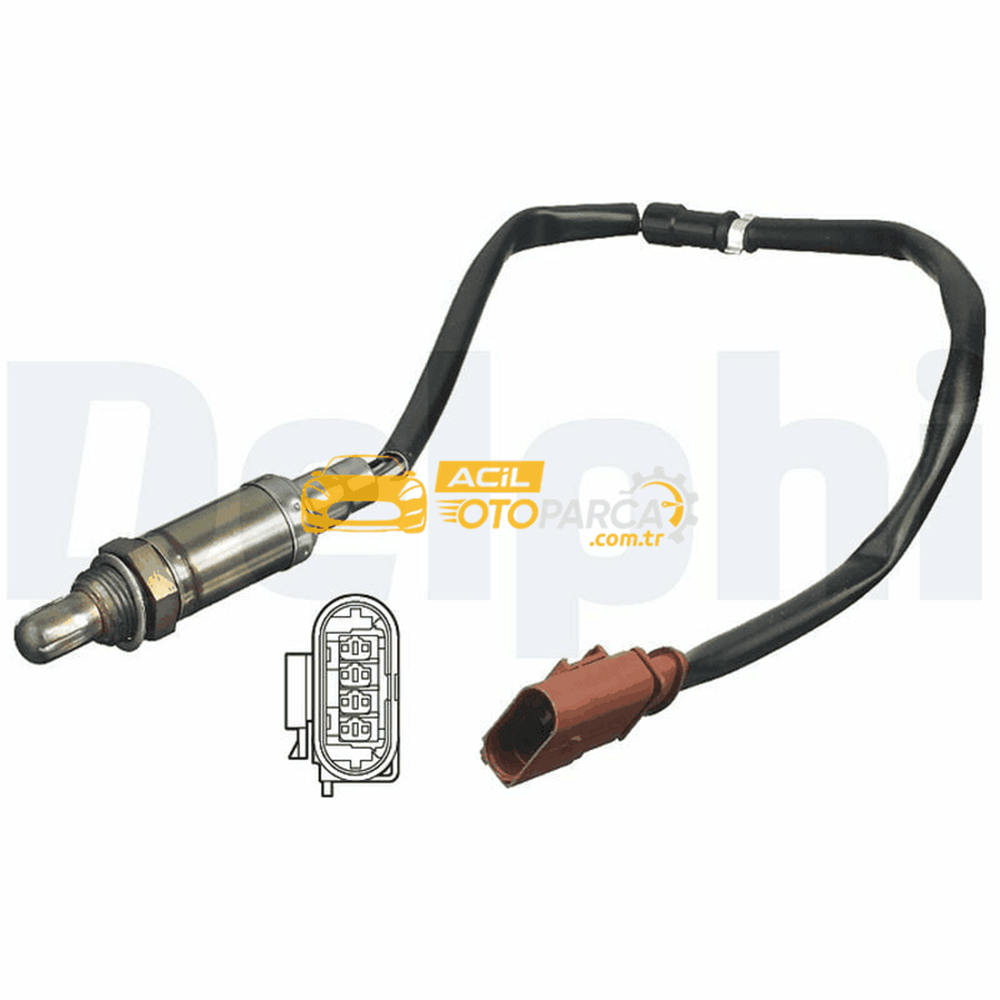 Volkswagen DELPHI ES11118-12B1 | Lambda Sensörü 06-Polo-Golf.V.VI 1.4-1.6 16V