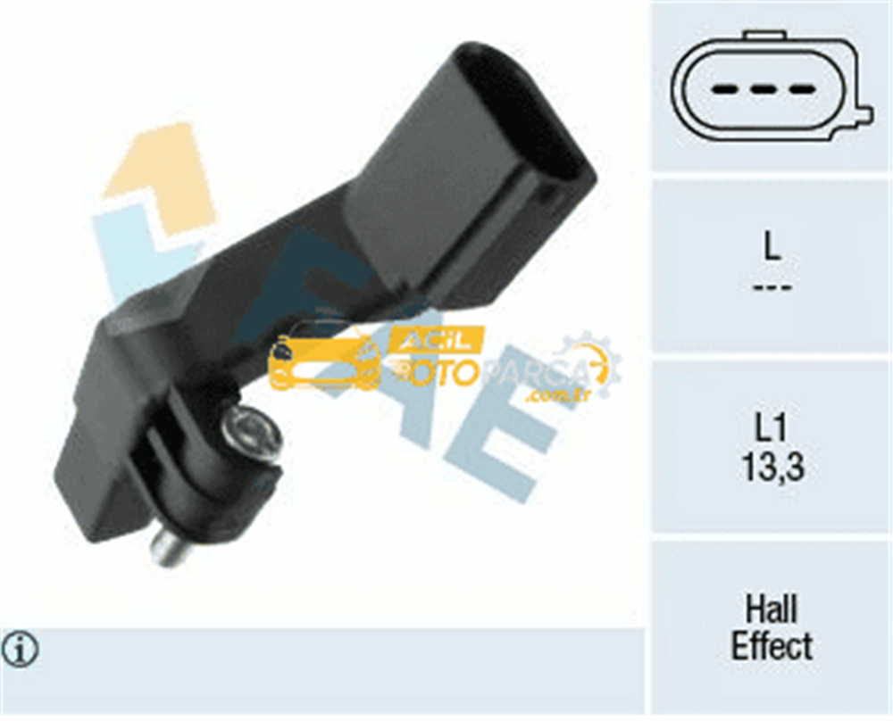 Volkswagen FAE 79174 | Krank Devir Sensörü 09 > Golf.VI-Polo-Jtta-Psst-Tgu-Tou-T5-Crftr-Fbı-Oct-Suprb-Yeti-Ibz-Tld-Leo-A3-A4