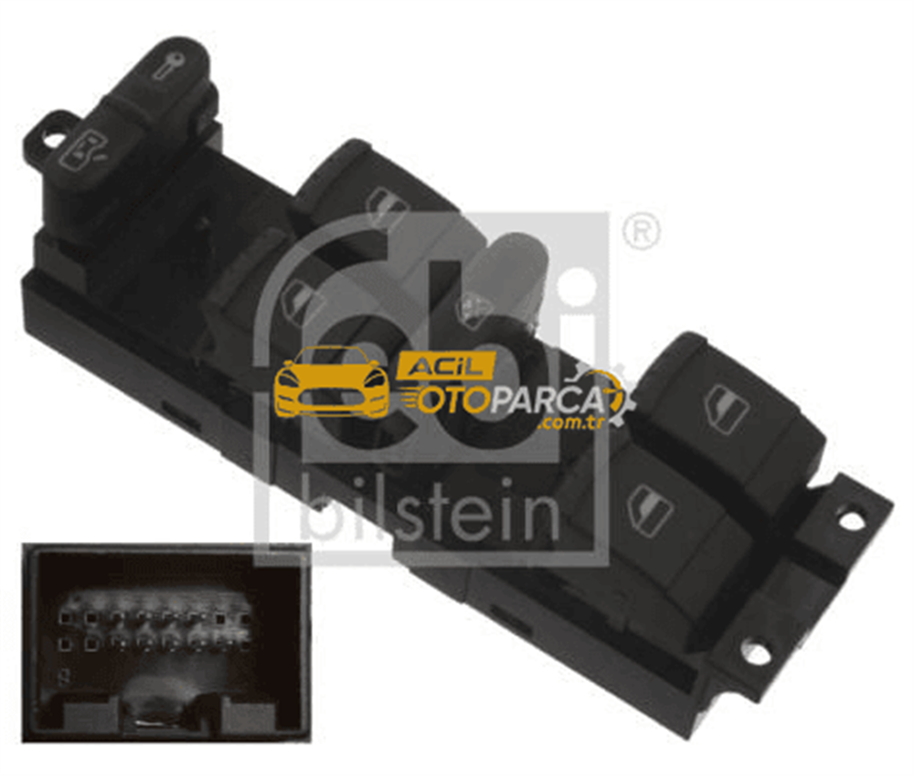 Volkswagen FEBI BILSTEIN 37644 | Cam Düğmesi VW Golf IV,Bora,Passat (4 Lü)