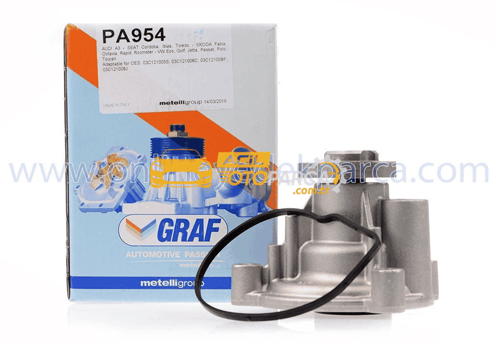 Volkswagen GRAF PA954 | Volkswagen Passat 2006-2010 Model Arası 1.4 TSI-1.6 FSI Motor Su Pompası Devirdaim
