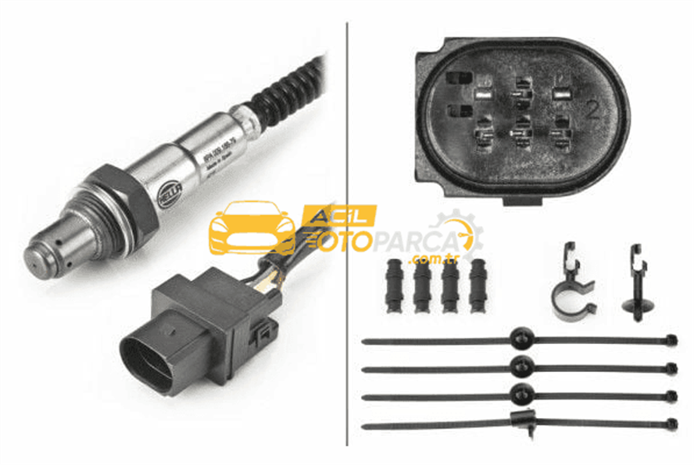 Volkswagen HELLA 6PA009166-791 | Lambda Sensörü T.Porter.T5-Craft-Cddy-Psst-Jtt-Glf.V.VI-Touran 1.9-2.0Tdi