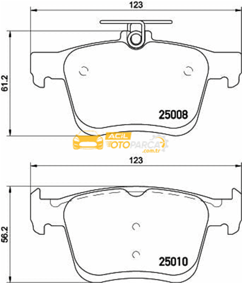 Volkswagen HELLA PAGİD 8DB355020-271 | Fren Balatası Audi, Seat, Skoda, VW A3 (85S, 85M) , A3 (8V1, 8Vk) , A3 Convertible (8V7, 8Ve) , A3 Limo