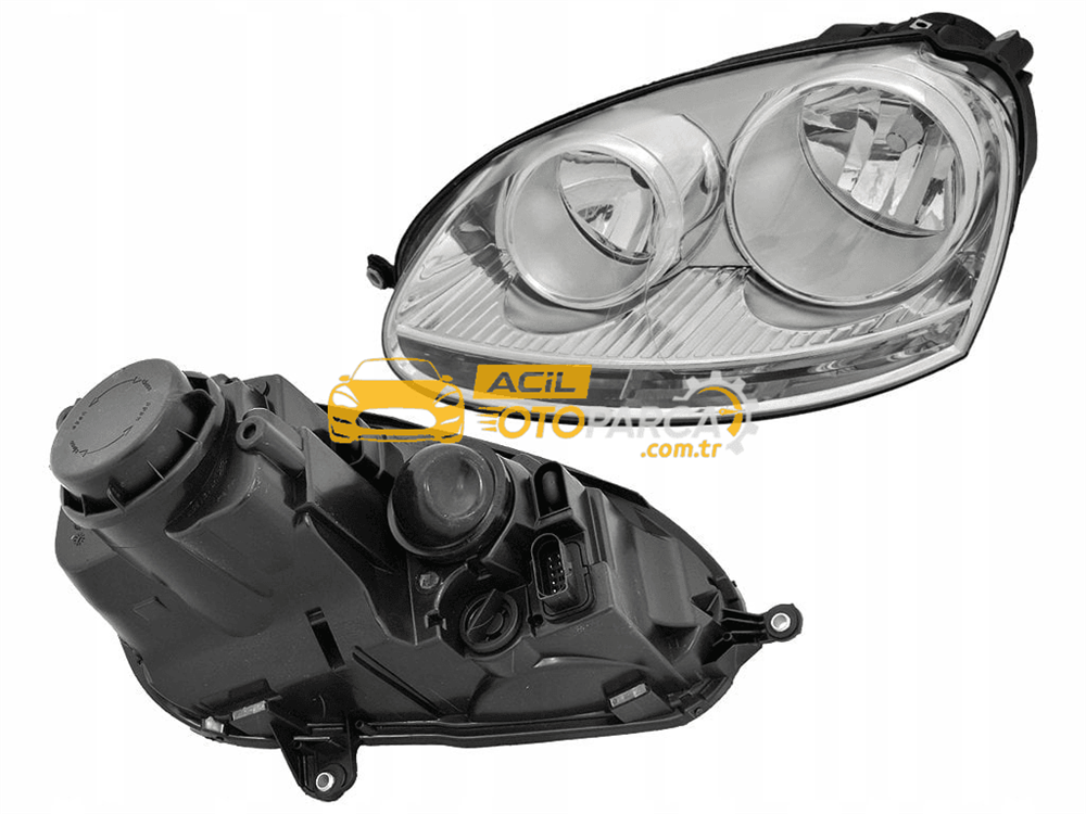 Volkswagen İTHAL 1K6941005P | Volkswagen Golf 5 2004-2009 Sol Far Nikelajlı