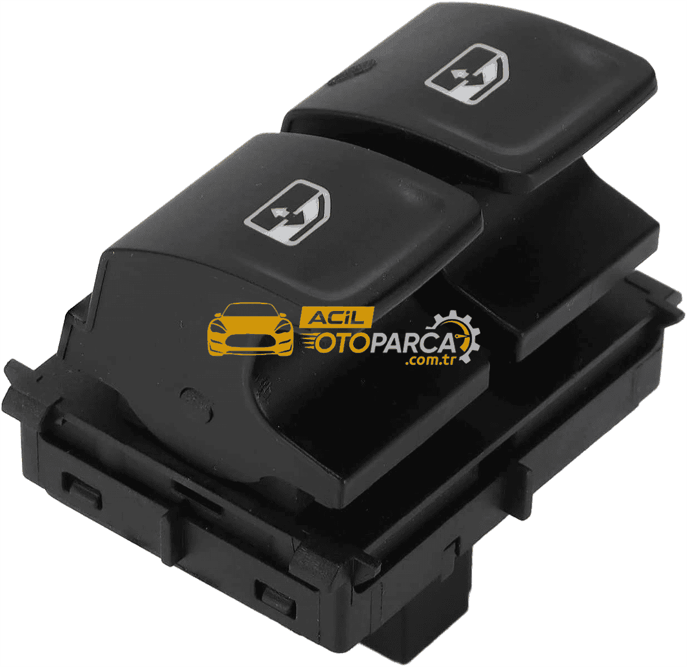 Volkswagen İTHAL 5G0959858 | Volkswagen Golf 7 2013-2017Model Arası Sol Ön Kapı Cam Açma Düğmesi 2 li (Tek Kapı)