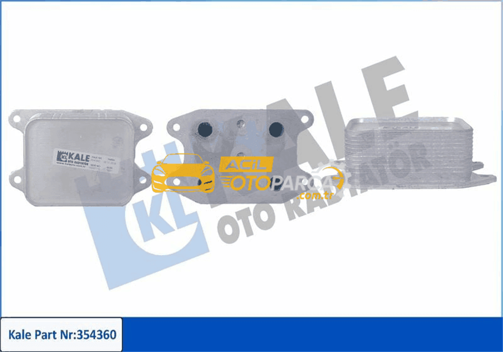Volkswagen KALE 354360 | Yağ Soğutucu 13-Golf.VII-Polo-Jetta-Passat-Tiguan-Oct-Fbı-Leo-A3 1.2-1.4Tsi