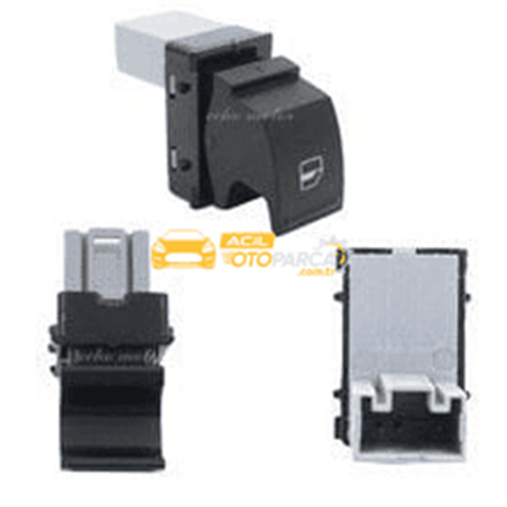 Volkswagen KRAFTVOLL 04050046 | Volkswagen Polo 2010-2013 Cam Açma Düğmesi SAĞ / Yolcu Tarafı İthal