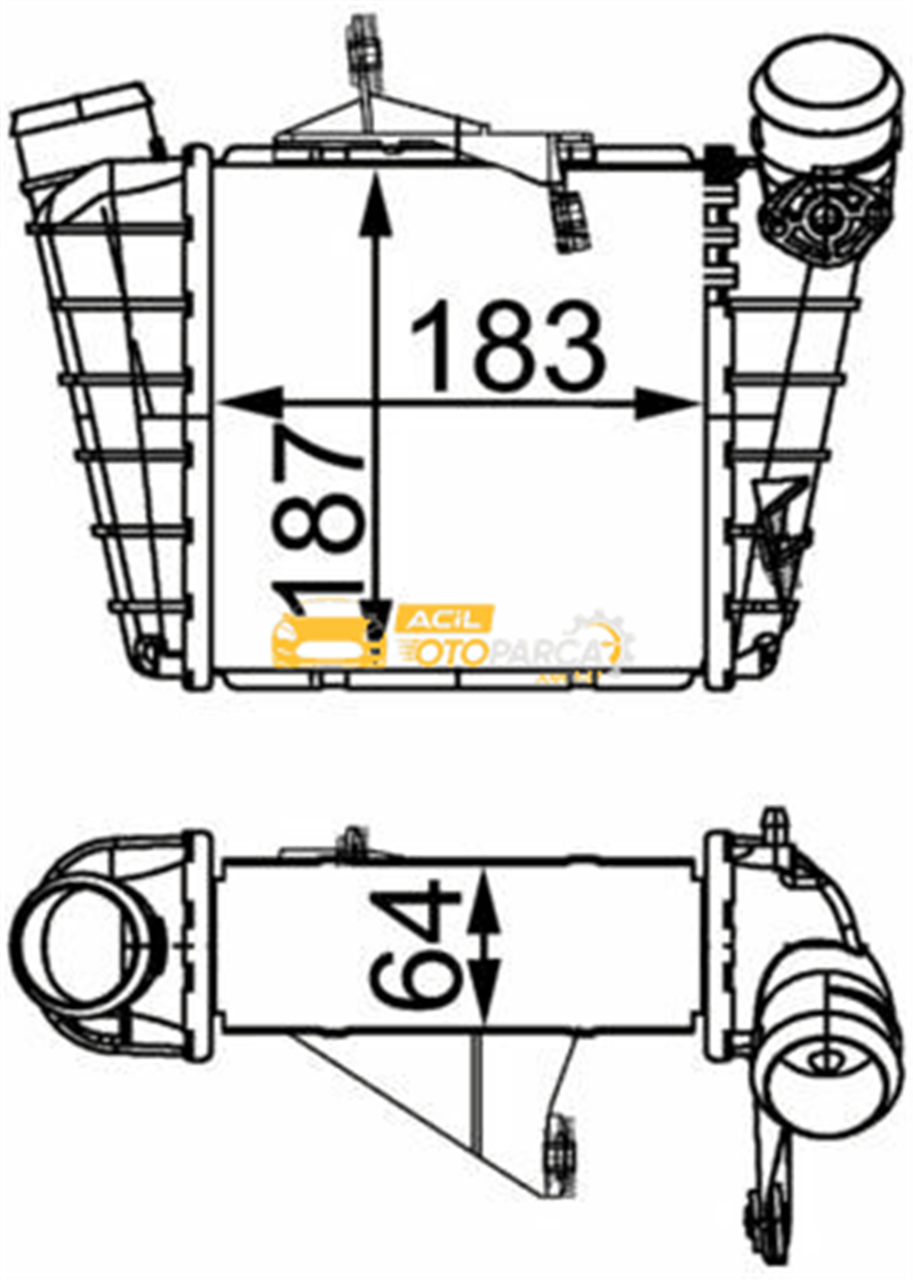 Volkswagen MAHLE CI298000S | Radyatör VW Interkol Polo 1.4 TDI (Cı298000s)