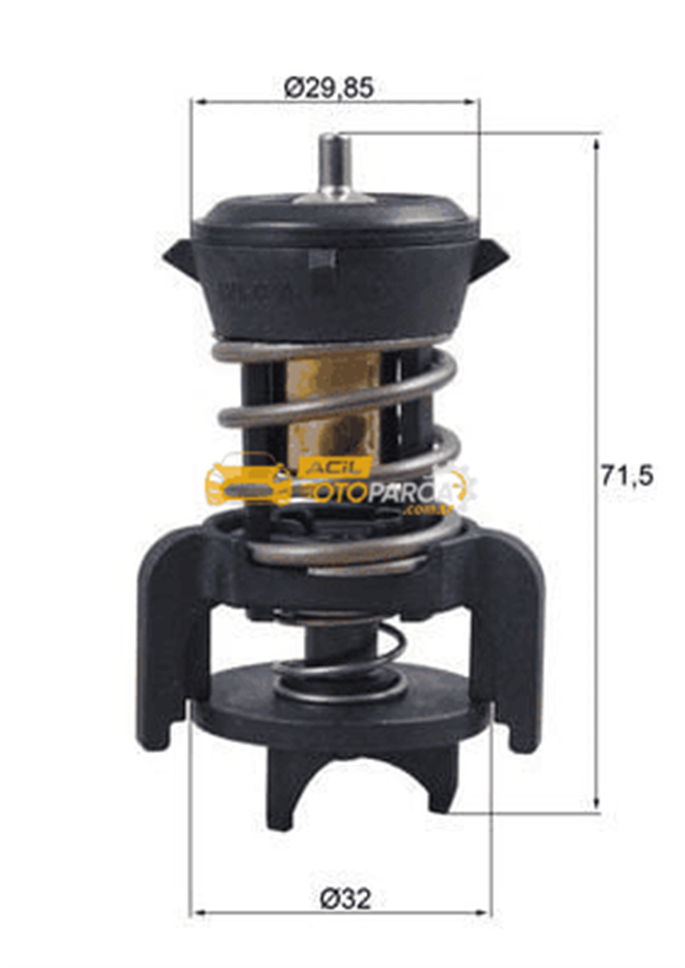Volkswagen MAHLE TX25194D | Termostat 94°C 13-Golf.VII-Psst-Jtta-Cddy-Tgu-Tou-T6-Oct-Superb-Leo-Ibz-A3 1.6-2.0Tdi