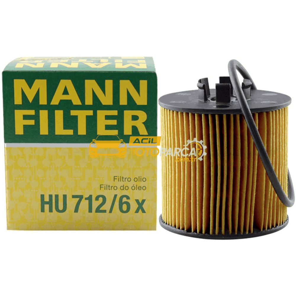 Volkswagen MANN HU712-6X | Volkswagen Tiguan 1.4 TSI 2008 Modele Kadar 150 BG Yağ Filtresi
