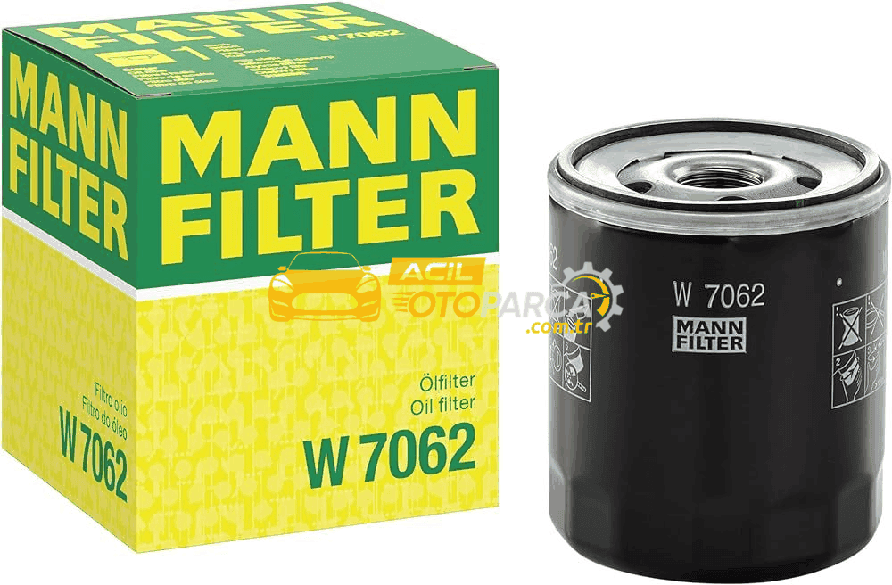Volkswagen MANN W7062 | Volkswagen Polo 1.4 TDI Yağ Filtresi